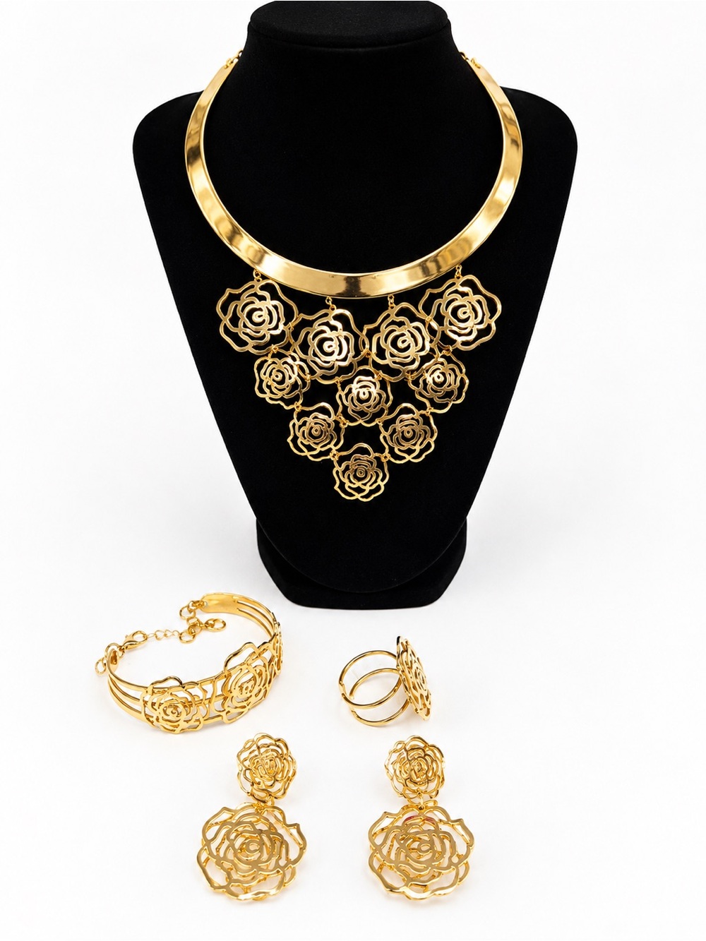Women Jewelry Set - Necklace, Earrings, Bracelet & ring